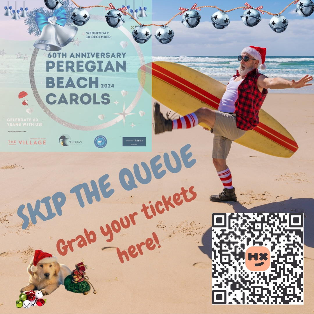 Peregian Beach Carols. Get your tickets now to avoid the queues.